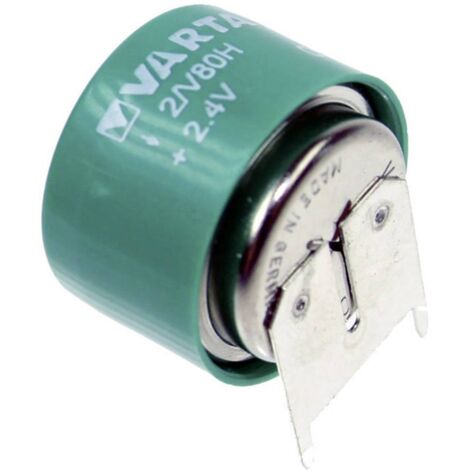 Varta V2/80H-SLF ++/- Pile bouton rechargeable 80H NiMH 80 mAh 2.4 V 1 pc(s)