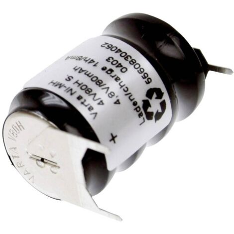Varta V4/80H-SLF ++/- Pile bouton rechargeable 80H NiMH 80 mAh 4.8 V 1 pc(s) C192811