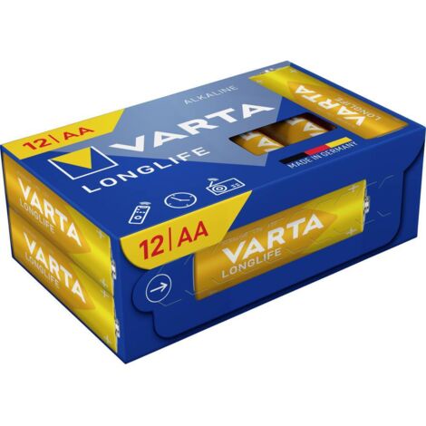 Varta VARTA Longlife AA Cube Pack12 Pile LR6 (AA) alcaline(s) 1.5 V 12 pc(s) W757663