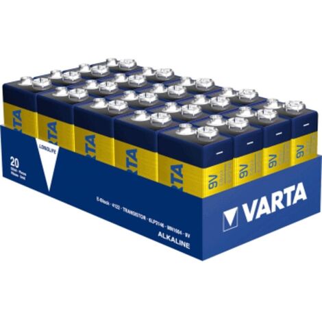 Varta VARTA LONGLIFE Batterie E-Block (9V-Block) 20er
