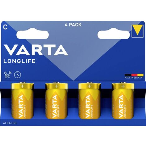 Varta VARTA Longlife C Blister 4 Pile LR14 (C) alcaline(s) 1.5 V 4 pc(s) W757093