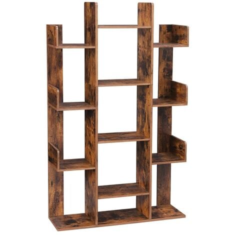 VASAGLE Estantería alta de 6 niveles, estantería estrecha con marco de  acero, estante delgado para libros para sala de estar, oficina en casa
