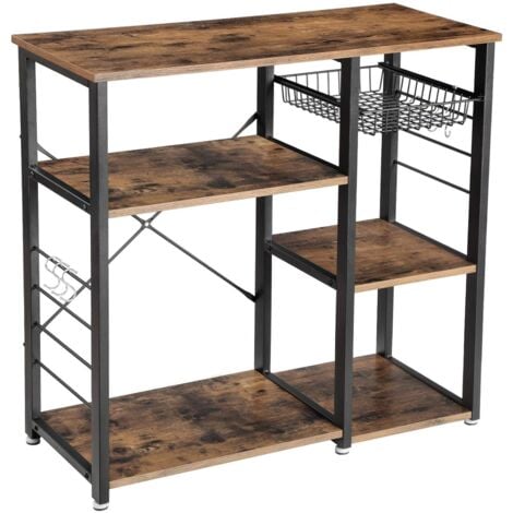 Scaffali da cucina Crawley 90x40x131,5cm