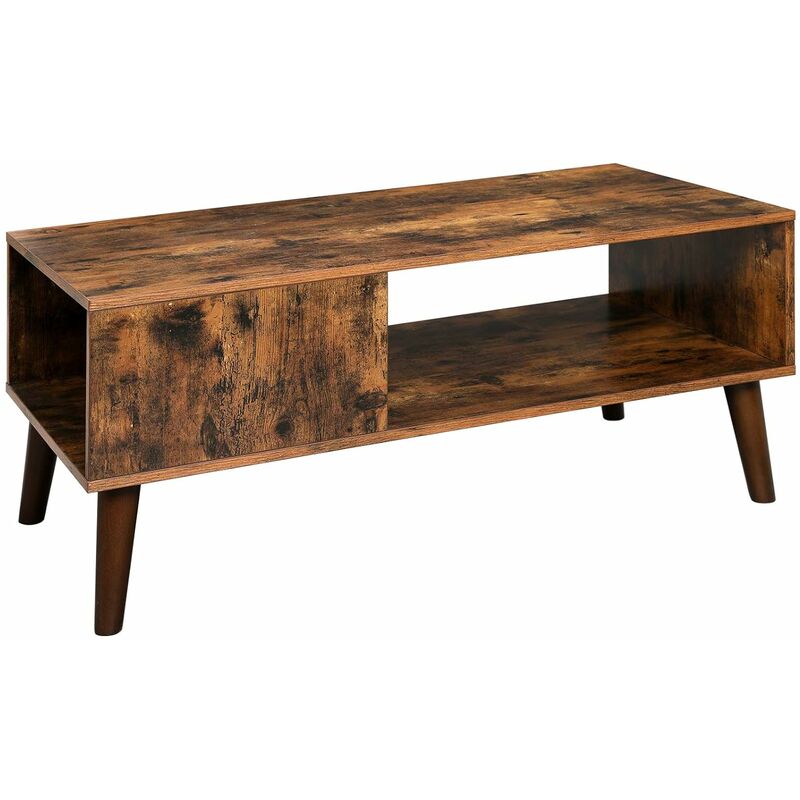 Vasagle Retro Coffee Table Cocktail Table Mid Century Modern