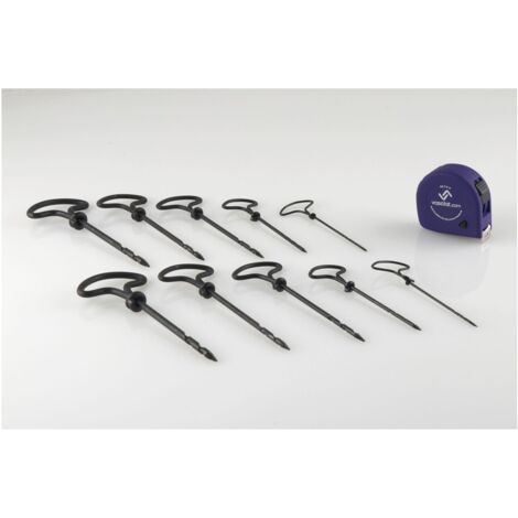 vasalat Handbohrer Kastanienbohrer Set - Bohrer für Kastanien 2-6mm - Knotenbohrer mit Ringgriff und gefräster Gewindespitze, Stahldraht - 11-teilig