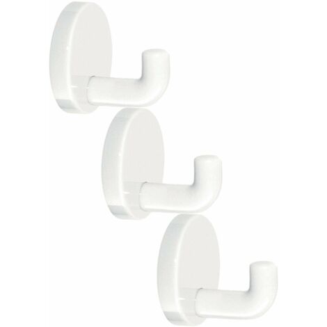 vasalat Hewi 801.90.010 - Set di 3 ganci da parete, colore: Bianco puro