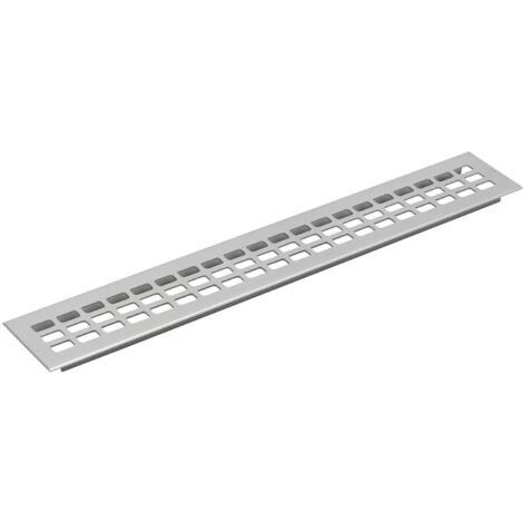 Vasalat Luftgitter 800x100mm AL natur elox. Griglia di Ventilazione, Argento, 800 x 100 mm