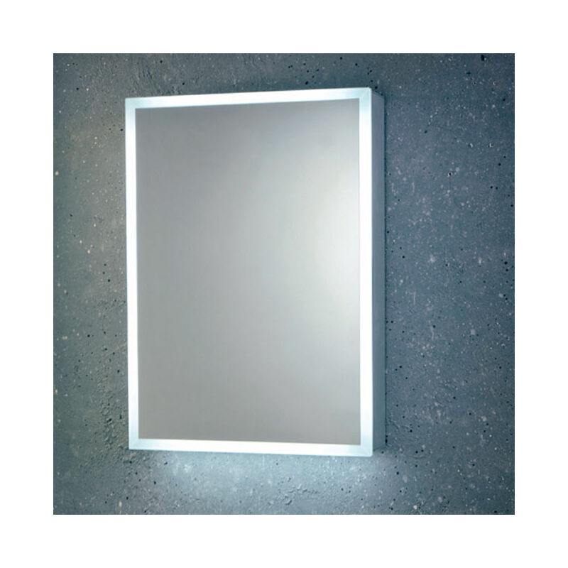 Mia led Mirror Cabinet with Demister Pad and Shaver Socket 700mm h x 500mm w - Orbit