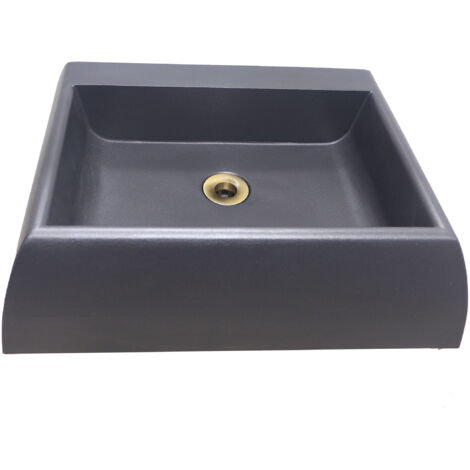 Vasca A Muro Venezia In Ghisa - Lavello Da Esterno Con Sifone Brunito