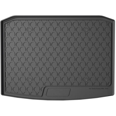 Vasca baule su misura in gomma sintetica - compatibile per  Skoda Karoq (12/1712/21) 4WD, baule basso