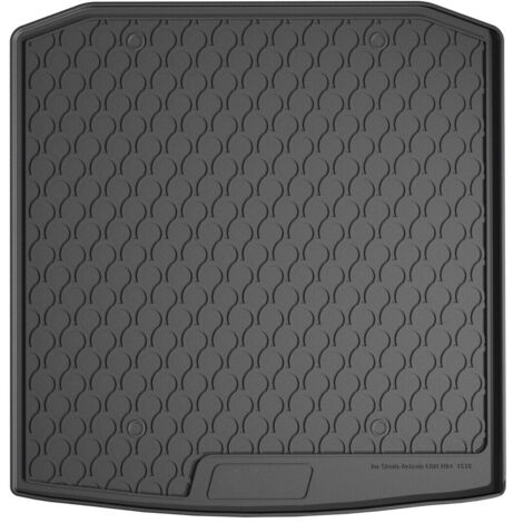 Vasca baule su misura in gomma sintetica - compatibile per  Skoda Octavia Wagon (06/20) baule basso