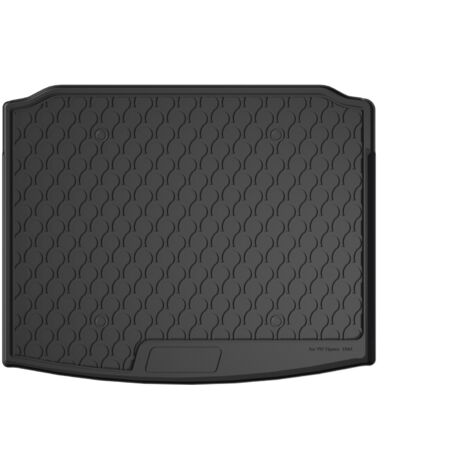 Vasca baule su misura in gomma sintetica - compatibile per  Volkswagen Tiguan (05/1611/23) baule basso, no ruota di scorta