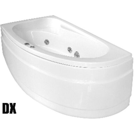 VASCA CON IDROMASSAGGIO ANGOLARE MODELLO ZAIRA CON PANNELLO Versione dx