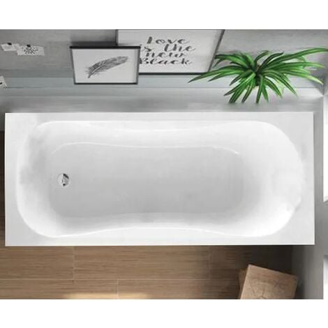 Vasca da bagno bianca 180X80 Calypso-Glass