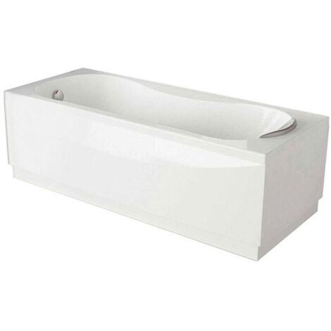 Vasca da bagno con telaio e pannelli (LxP): 170x70 cm serie Calypso, vetroresina bianco NOVELLINI