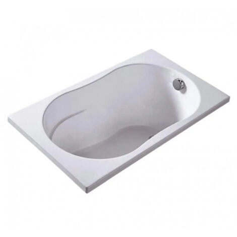 Vasca da bagno da incasso Minime, ultra compatta, 5 piedini regolabili, 120 x 70 cm