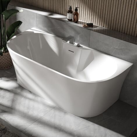 Vasca da bagno autoportante BELAQUA Acrilico Bianco lucido - 170 x 80 x 58  cm