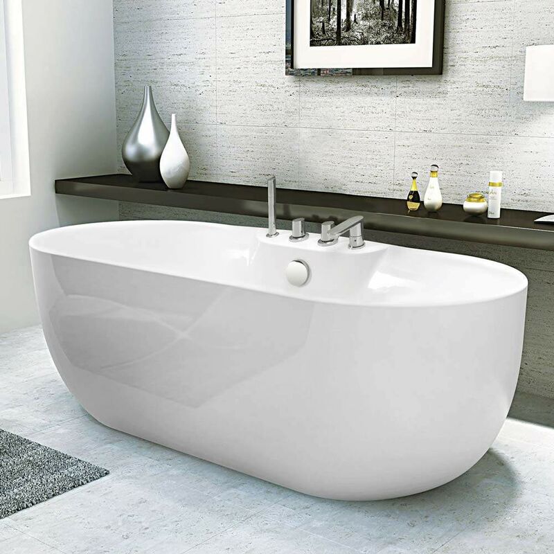 Vasca Da Bagno In Resina.Vasca Da Bagno Freestanding Design In Resina Acrilica E Fiberglass Atmosphere Atc3176bi