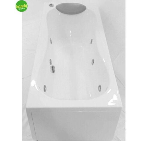 Vasca da bagno idromassaggio 6 jet con telaio e pannelli modello calypso cm 170x70 NOVELLINI