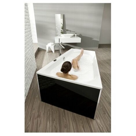 Vasca da bagno trapezoidale THASOS 1500x1000x490mm bianca