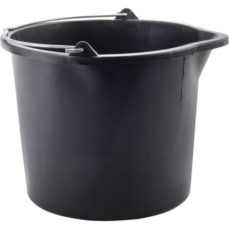 Vasca da cantiere 5L - versatore - polietilene - Ø23,5x3cm