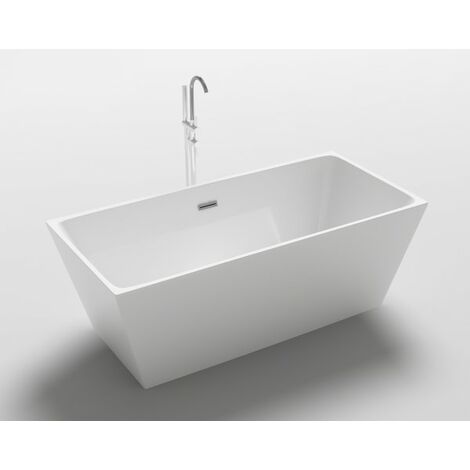 Vasca freestanding centro stanza, acrilico moderna 160x80x58cm Relpunt Rodi