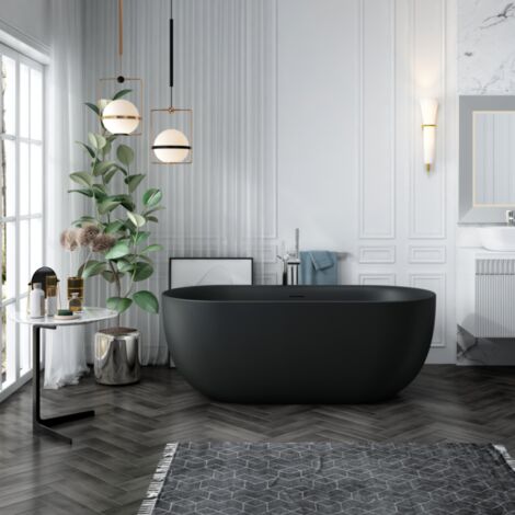 Vasca freestanding LISBON nera opaca 150 cm