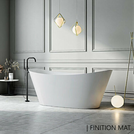 Vasca freestanding ovale PALMA bianca Opaca 170 cm