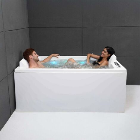 Vasca idromassaggio - Cetana duo Wave -  Bianco - 170 x100 x63 cm, by SPALINA