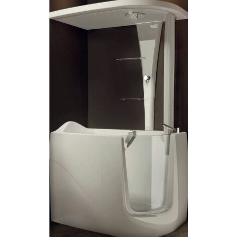 Vasca idromassaggio facile 130x75 combinata con seduta ergonomica