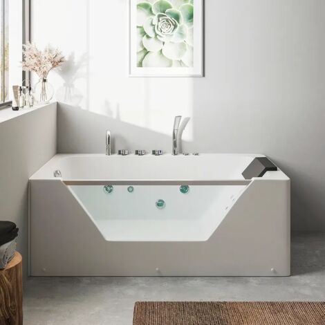Vasca Idromassaggio per Interno 160x80 cm Design Moderno Mod. Chill Eco