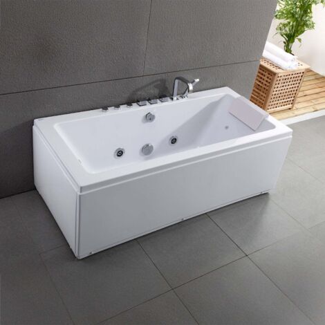 Vasca idromassaggio - Sikinos white Jets -  Bianco - 170 x78 x60 cm, by SPALINA