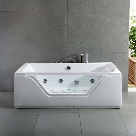 Vasca idromassaggio - Tahiti white Jets -  Bianco - 170 x78 x60 cm, by SPALINA