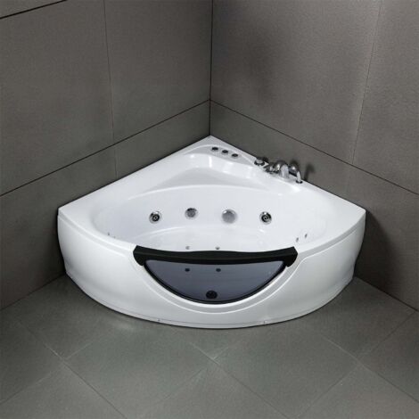Vasca idromassaggio - Tasmanie Jets -  Bianco e nero - 135 x135 x54 cm, by SPALINA