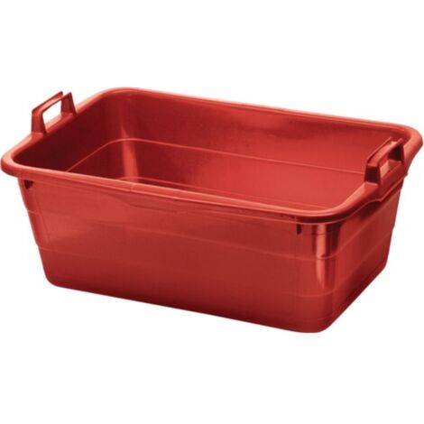 Vasca L620xP425xH250mm Cap.45l PE rossa