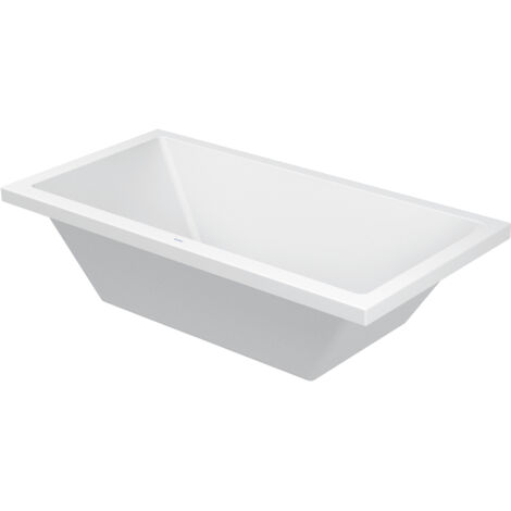 Vasca rettangolare STARCK X 1800x900mm 2 schienale inclinato bianco
