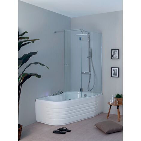 Vasca Wap combinata con box cm. 150x100 installazione a destra di