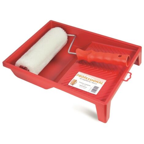 Vaschetta + rullo in plastica pittura pareti 25cm - pennellificio 2000