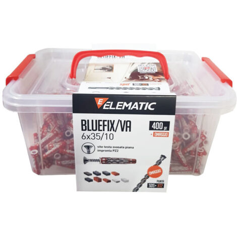 Vaschetta Spit da 400 tasselli BLUEFIX/VA 6x35 con Punta SDS 6" 565543