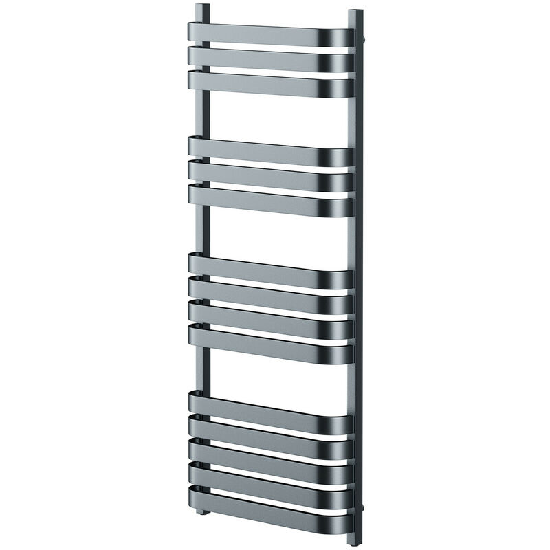 Vasco Anthracite 1200mm x 500mm Heated Towel Rail - Wholesale Domestic