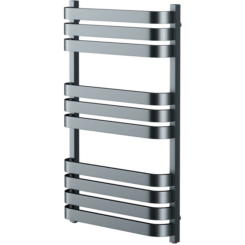 Vasco Anthracite 800mm x 500mm Heated Towel Rail - Wholesale Domestic