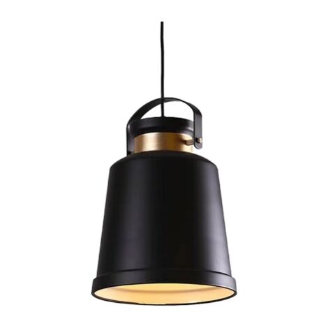 Vasco - lampe suspendue d'usine, loft noir, 26 cm