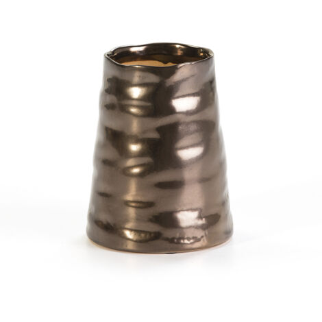 Vase 15x15x19 Céramique Doré