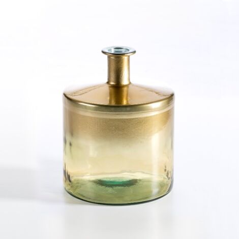 Vase 21x21x26 Cristal Or