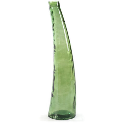 Vase 22X22X80 Grünes Glas