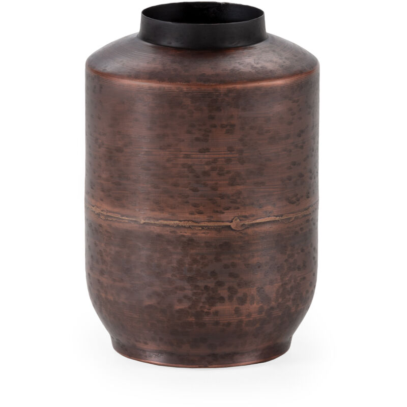 Fijalo - Vase 23x23x32 Métal Cuivre Vieilli