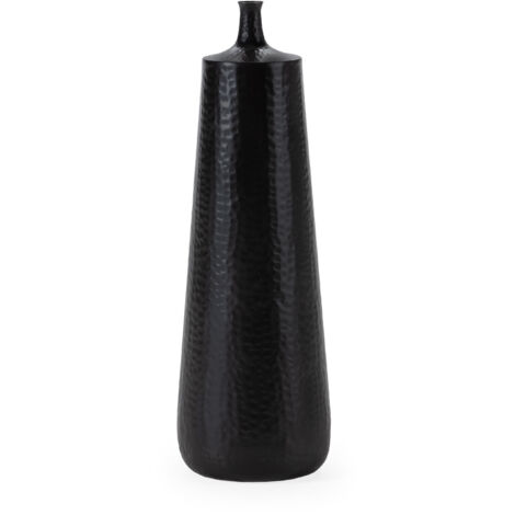 Vase 26x26x73 Metall Bronze Schwarzer Dekoration / Spiegel für alle Stile, um dem Haus eine Note zu verleihen