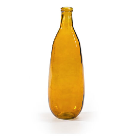 Vase 26x26x75 Verre Ambré