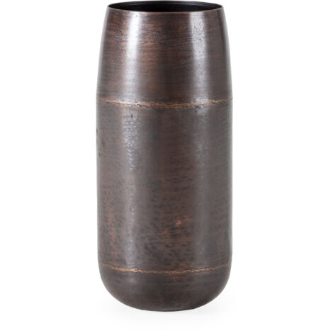 Vase 30x30x68 Accessoires und Geschenke in alten Kupfermetall / Vasen, Tibors und Unterstützungsschirmen für alle Stile, um dem Haus eine Note zu verleihen