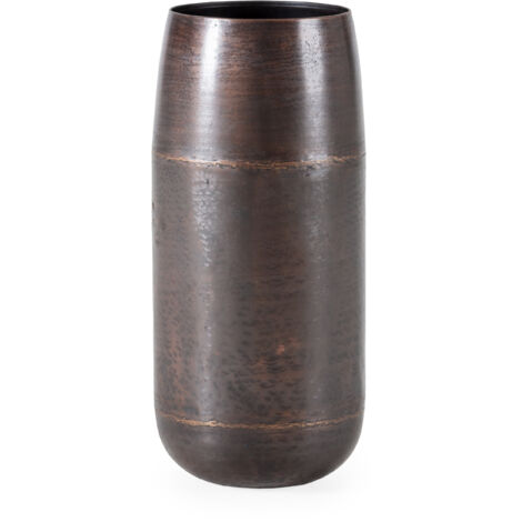 Vase 30X30X68 Gealtertes Kupfermetall